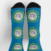 Chaussette de crue athlétique avec drapeau du Dako (Haut)