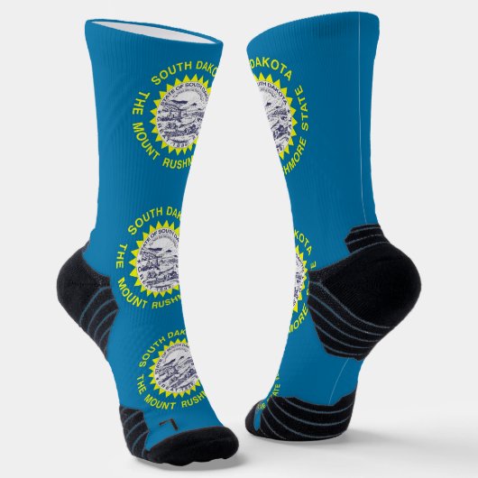 Chaussette de crue athlétique avec drapeau du Dako (Angulaire)