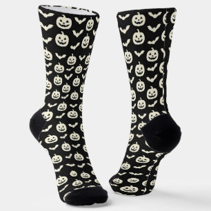 Chaussette de équipage d'Halloween à motif de citr