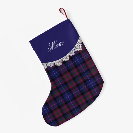 Chaussette de Noël à carreaux tartan Pride of Scot (Dos (Accrochage))