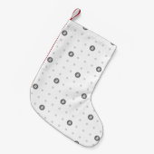 Chaussette de Noël à pois Bitcoin (petite) (Devant (Accrochage))