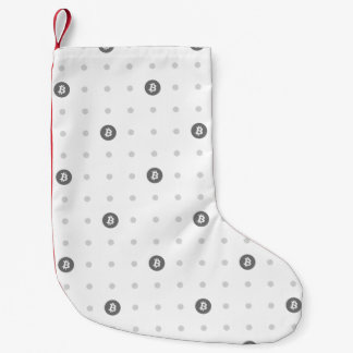 Chaussette de Noël à pois Bitcoin (petite)
