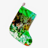 Chaussette de Noël abstraite douce et apaisante, (Devant (Accrochage))