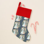 Chaussette De Noël Angelic Winter Music Jouer Angel<br><div class="desc">Apportez une touche gracieuse d'élégance angélique avec ce bel ange jouant de la harpe. Des neiges tombantes avec des étoiles brillantes sont présentées dans l'arrière - plan. Faites glisser dans mon magasin pour d'autres modèles spéciaux.Merci</div>