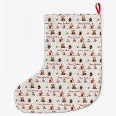 Chaussette de Noël Animaux Coquets de la Forêt (Dos)
