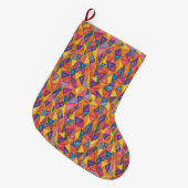 Chaussette de Noël Arc-en-Ciel Effet Vitrail (Devant (Accrochage))
