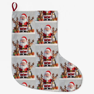 Chaussette de Noël au toucher chaud et cosy