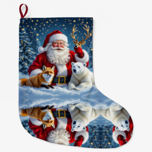 Chaussette de Noël au toucher chaud et cosy