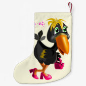 Chaussette de Noël avec Oiseau Moderne (Dos)