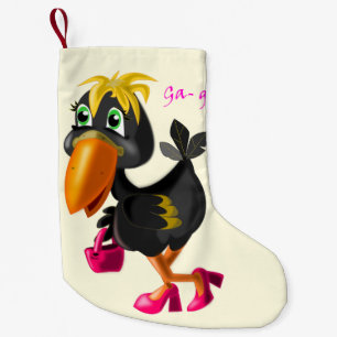 Chaussette de Noël avec Oiseau Moderne