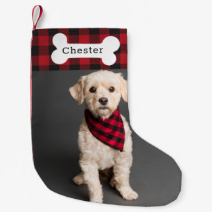 Chaussette de Noël avec photo et nom personnalisés