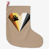 Chaussette de Noël Bear Heart Pride (Devant)