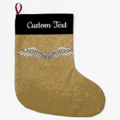 Chaussette de Noël Beige Wings (Devant)