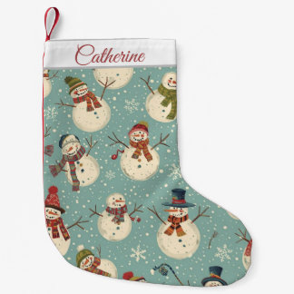 Chaussette de Noël Bonhomme de Neige Mignon