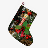 Chaussette de Noël, Bougie de Noël (Devant (Accrochage))