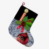 Chaussette de Noël, Bougie de Noël (Devant (Accrochage))