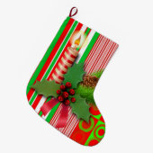 Chaussette de Noël, Bougie de Noël (Devant (Accrochage))