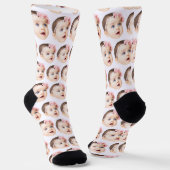 Chaussette de Noël Cadeau Photo Personnalisée Visa (Angulaire)