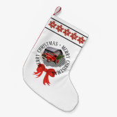 Chaussette de Noël camionnette rouge (Devant (Accrochage))