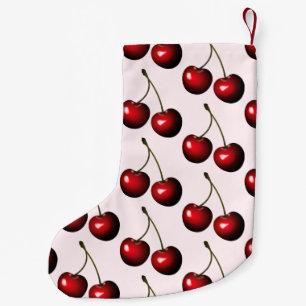 Chaussette de Noël Cerises Rouges