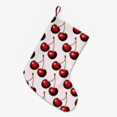 Chaussette de Noël Cerises Rouges (Devant (Accrochage))