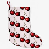 Chaussette de Noël Cerises Rouges (Devant)