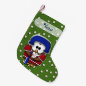 chaussette de Noël chouette baseball (Devant (Accrochage))