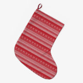 Chaussette de Noël classique Fair Isle (Devant (Accrochage))