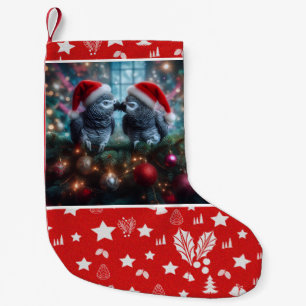 Chaussette de Noël de perroquet