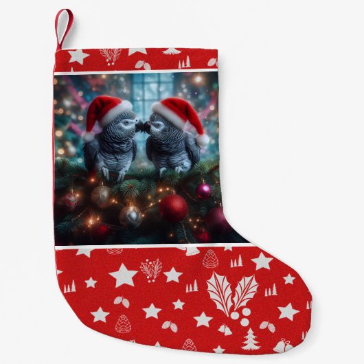 Chaussette de Noël de perroquet (Devant)