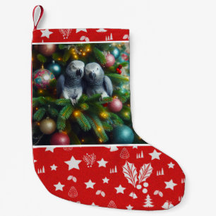 Chaussette de Noël de perroquet