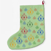 Chaussette de Noël - Décorations de sapin rondes (Dos)