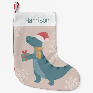 Chaussette de Noël dinosaure