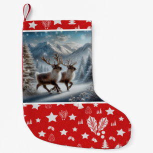 Chaussette de Noël Donner et Blitzen