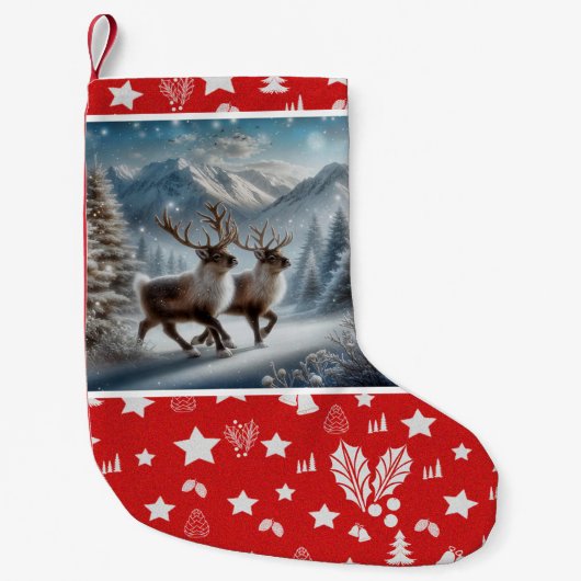 Chaussette de Noël Donner et Blitzen (Devant)