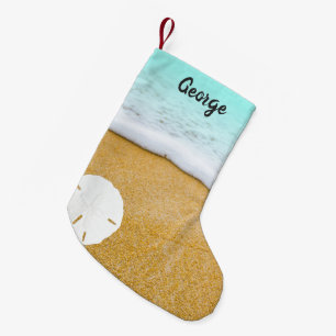 Chaussette de Noël Double Scène de Plage Dollar de