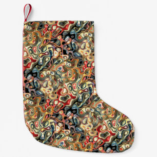 Chaussette de Noël en art abstrait