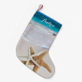 Chaussette de Noël en forme d'étoile de mer de pla (Devant (Accrochage))