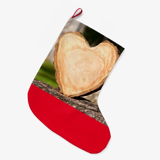 chaussette de Noël grande en bois (Devant (Accrochage))