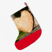 chaussette de Noël grande en bois (Dos (Accrochage))