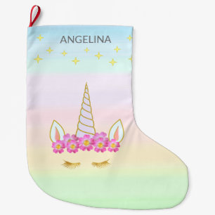 Chaussette de Noël Grande Fleurs & Étoiles de Lico