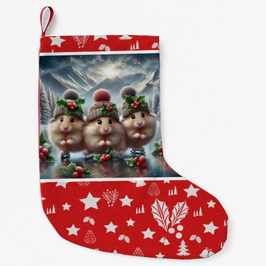 Chaussette de Noël Happy Hamster (Devant)