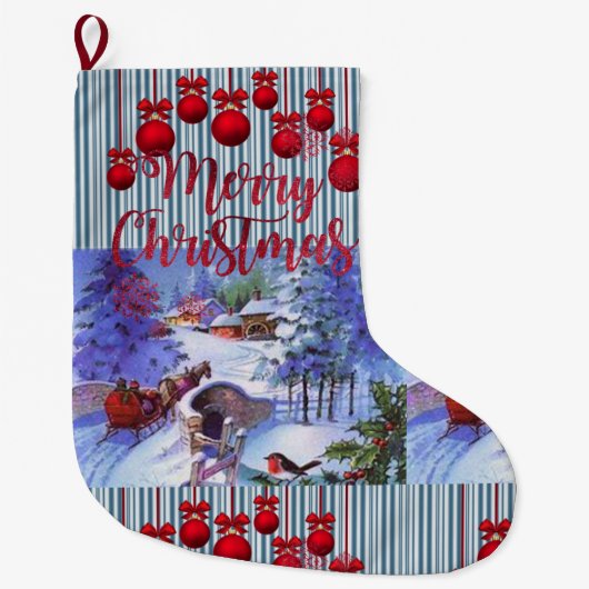Chaussette de Noël, Joyeux Noël (Devant)