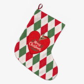 Chaussette de Noël Joyeux Noël (Devant (Accrochage))