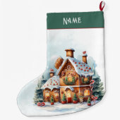 Chaussette de Noël Maison en Pain d'Épices Fêtes d (Dos)