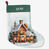 Chaussette de Noël Maison en Pain d'Épices Fêtes d (Devant)