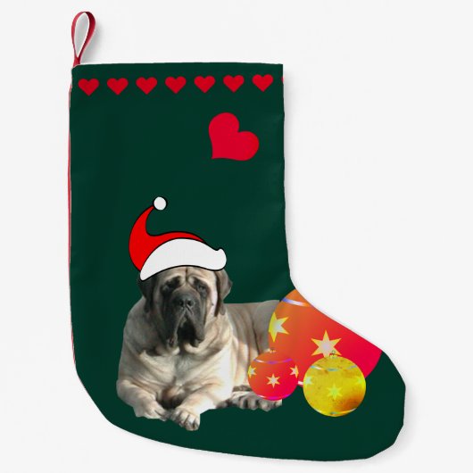 Chaussette de Noël Mastiff Molosse (Devant)