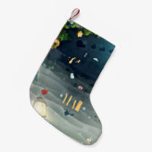 Chaussette de Noël _Merry Carte de voeux BIRD (Devant (Accrochage))