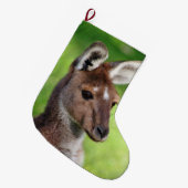 Chaussette de Noël Mignonne Petit Kangourou (Devant (Accrochage))