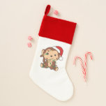 Chaussette De Noël Monkeys<br><div class="desc">Les Monkey at Christmas veuh fairy lights. Funny animals with toxits and snow for the holidays. A sweet Christmas greeting. Monkeys are cute animals et perfect pour Christmas.</div>
